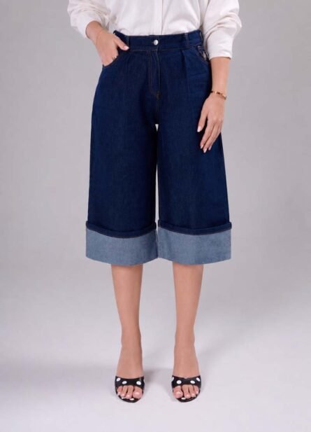 High-Waist Wide Leg Jorts - Image 5
