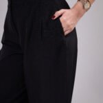 Black High-Waisted Balloon Pants